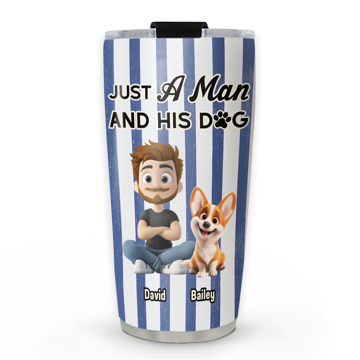 Custom Christmas Birthday Gifts For Dog Lovers • Just You And Me - Personalized Tumbler