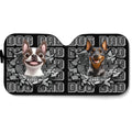 Custom Christmas Birthday Gifts Car Accessories for Dog Parents • Cool Dad Cool Dog - Personalized Car Sunshade