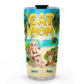 Custom Christmas Birthday Gifts For Pet Mom, Pet Lovers • Cat Mom Summer - Personalized Tumbler
