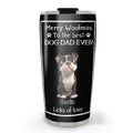 Custom Christmas Birthday Gifts For Dog Dad, Dog Lovers • Licks Of Love - Personalized Tumbler