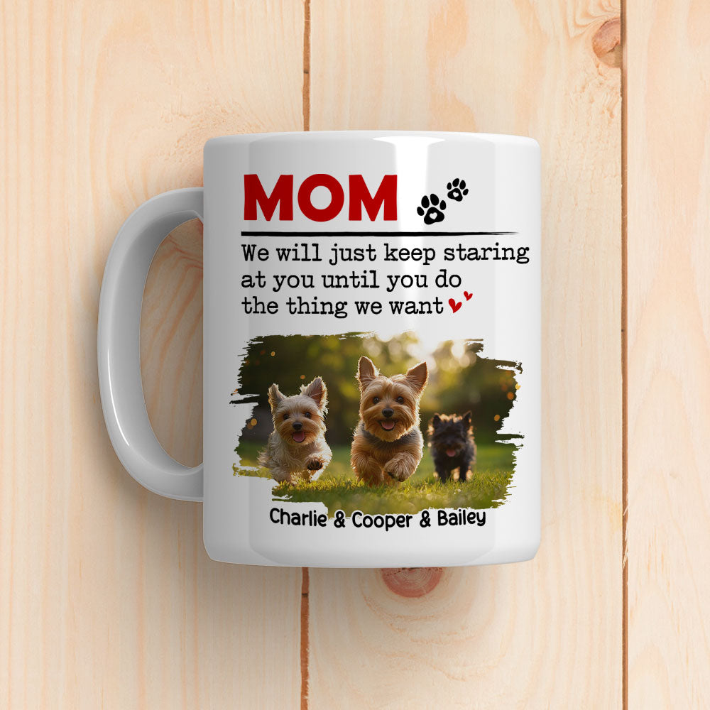 Custom Photo Mother's Father's day Birthday Gifts For Dog Lovers • The Thing I Want Photo - Personalized Coffee Mug