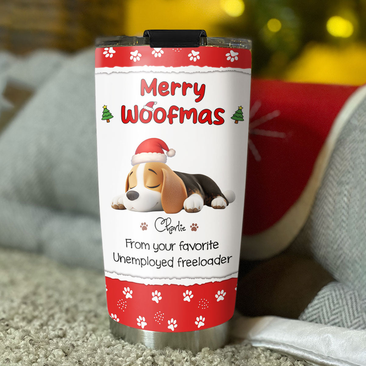 Custom Christmas Birthday Gifts For Dog Lovers • From You Favorite - Personalized Tumbler