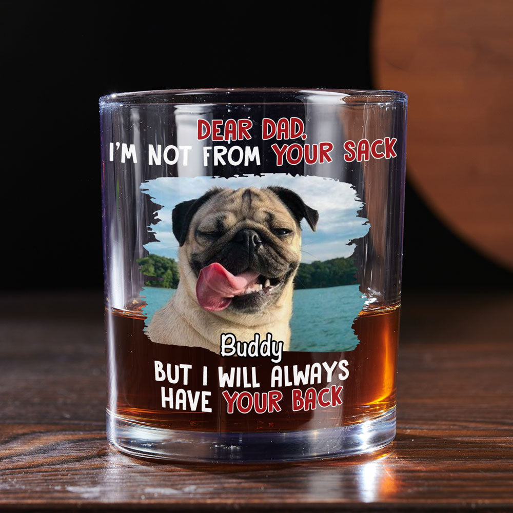 We Chose You Obviously Photo - Personalized Whiskey Glass