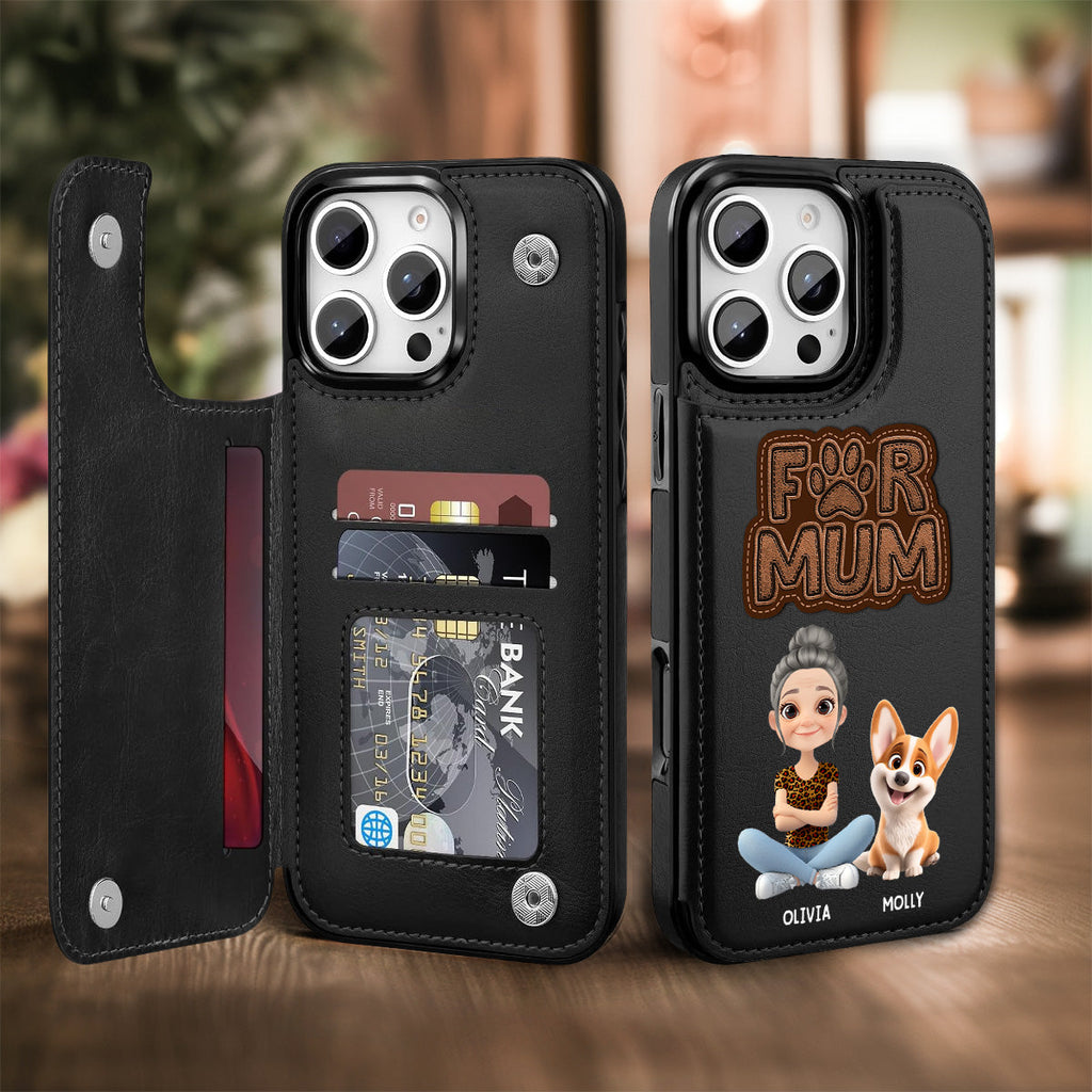 The Fur Mom - Personalized Leather Phone Case