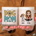 Custom Christmas Birthday Gifts For Dog Mom, Dog Lovers • The Dog Mom - Personalized Glass Mug