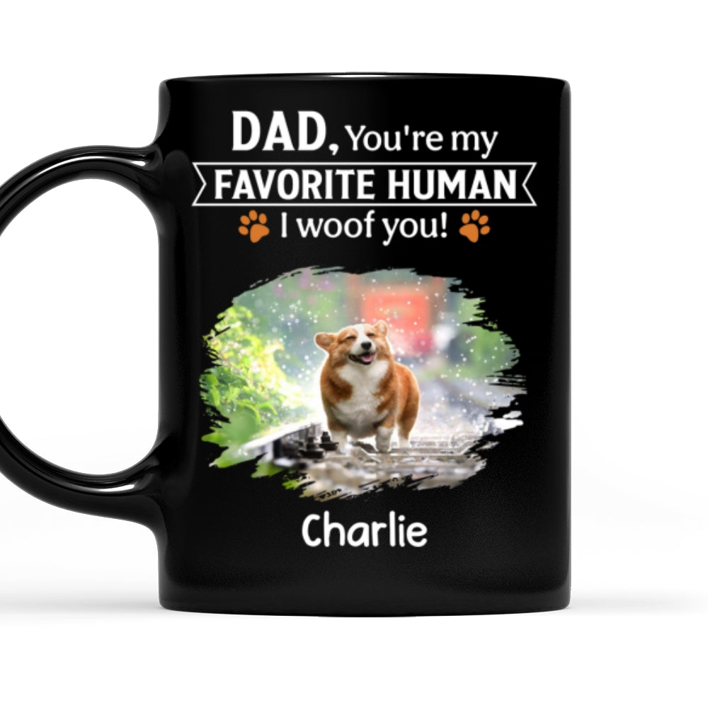 Custom Photo Christmas Birthday Gifts For Dog Lovers • Favorite Human Of Dog Butt Photo - Personalized Coffee Mug
