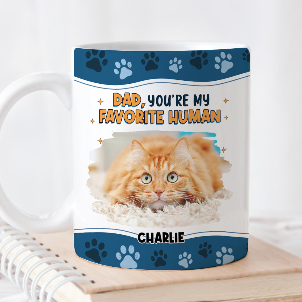 Custom Photo Mother's day Birthday Gifts For Cat Mom, Cat Lovers • I Love You The Most Ver Cat Photo - Personalized Coffee Mug