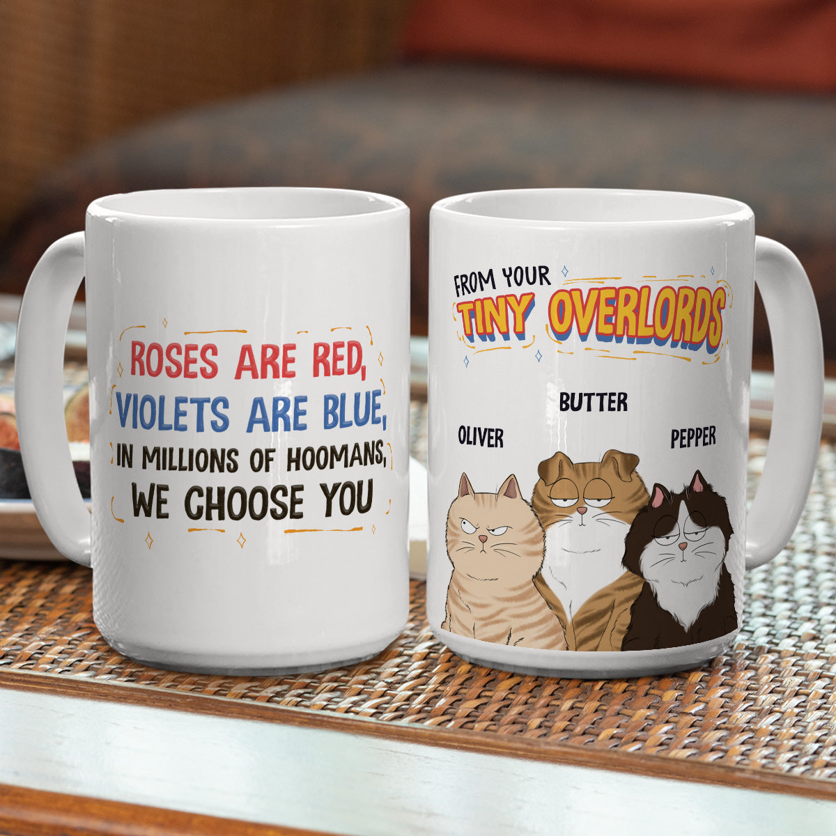 Custom Christmas Birthday Gifts For Cat Lovers • In Millions Of Hoomans - Personalized Coffee Mug