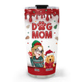Custom Christmas Birthday Gifts For Pet Lovers • Dog Mom Lovely Christmas Cake - Personalized 3D Inflated Effect Tumbler