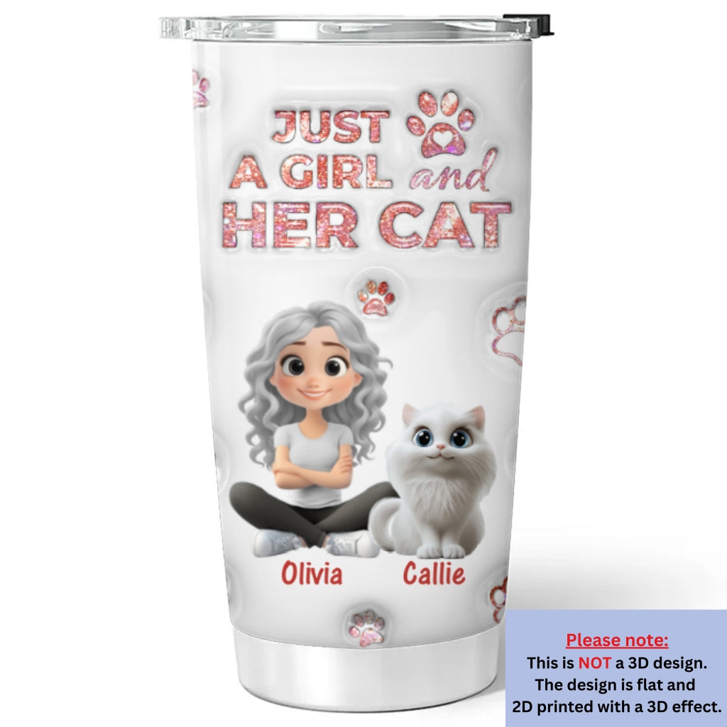 Custom Christmas Birthday Gifts For Cat Mom, Cat Lovers • Cats Are The Miracle - Personalized 3D Inflated Effect Tumbler