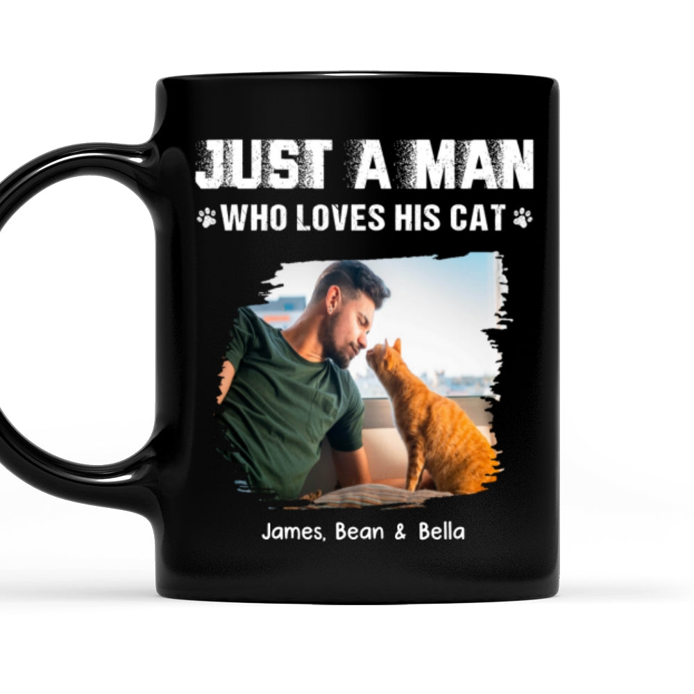 Custom Photo Christmas Birthday Gifts For Cat Lovers • Me And My Cat Together Photo - Personalized Coffee Mug