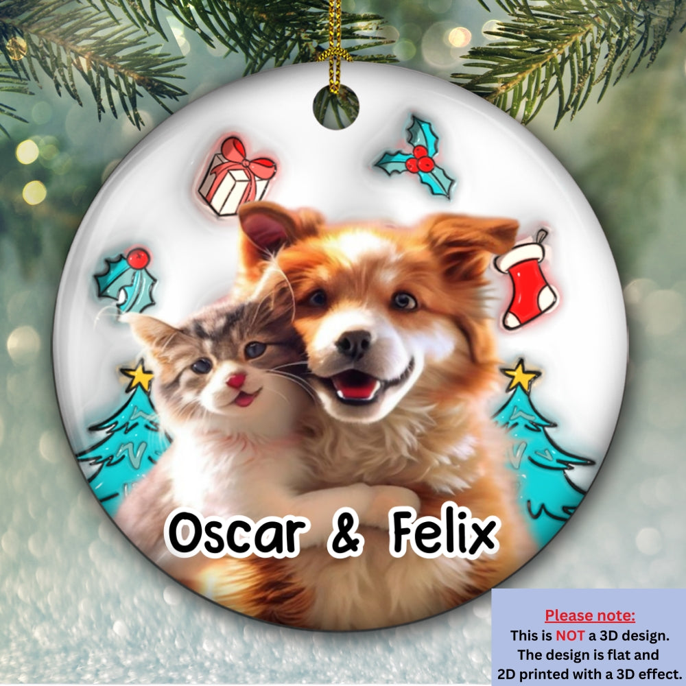 I Am Santa Photo - Personalized 3D Inflated Effect Ceramic Ornament