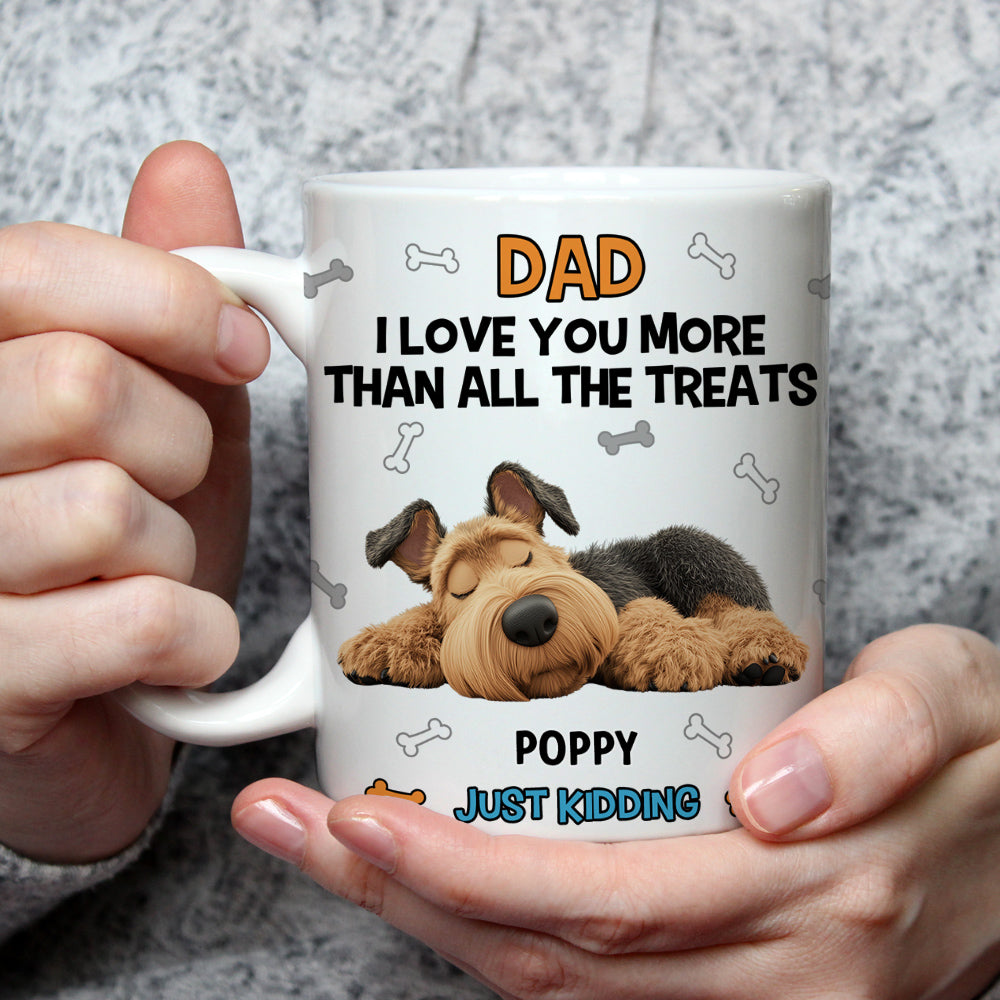 Custom Father's day Birthday Gifts For Dog Dad, Dog Lovers • Just For Fun - Personalized Coffee Mug