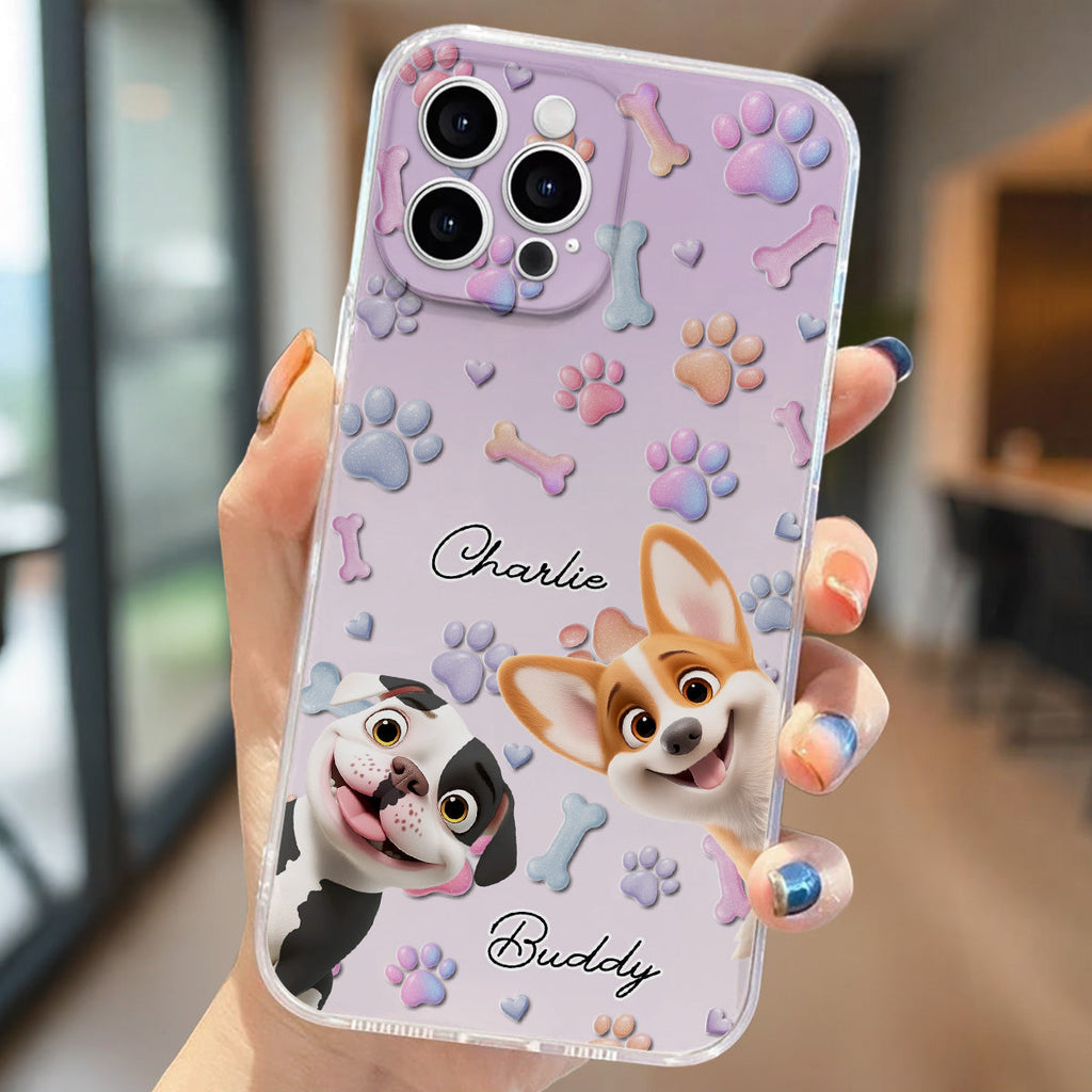 Lovely Dog - Personalized 3D Effect Phone Case