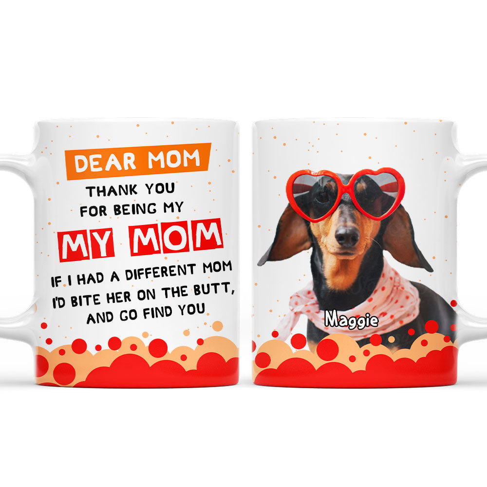 Custom Photo Mother's day Birthday Gifts For Dog Mom, Dog Lovers • I Wil Go Find You Anywhere Mom Photo - Personalized Coffee Mug