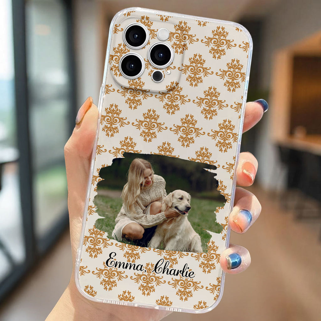 Pumskin Girl And Her Pet Photo - Personalized Phone Case
