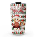 Custom Christmas Birthday Gifts For Dog Mom, Dog Lovers • Girl Loves Dog Square - Personalized Tumbler