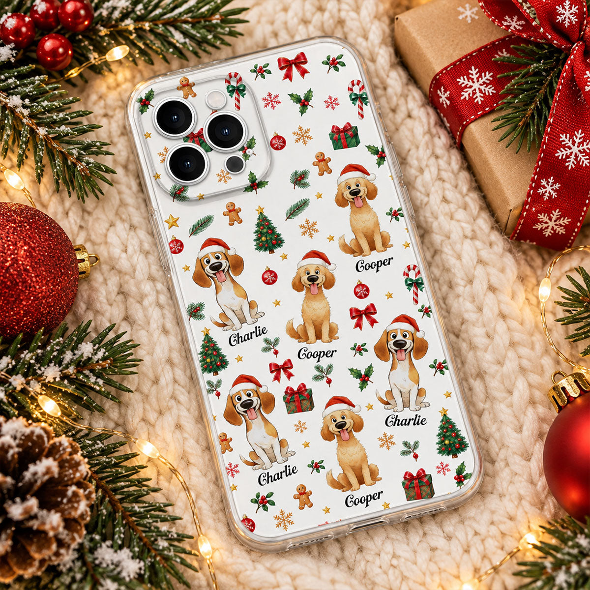 Christmas Dog - Personalized Phone Case