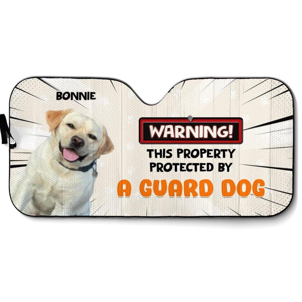 Custom Christmas Birthday Gifts Car Accessories for Dog Parents • Double The Trouble Photo - Personalized Car Sunshade