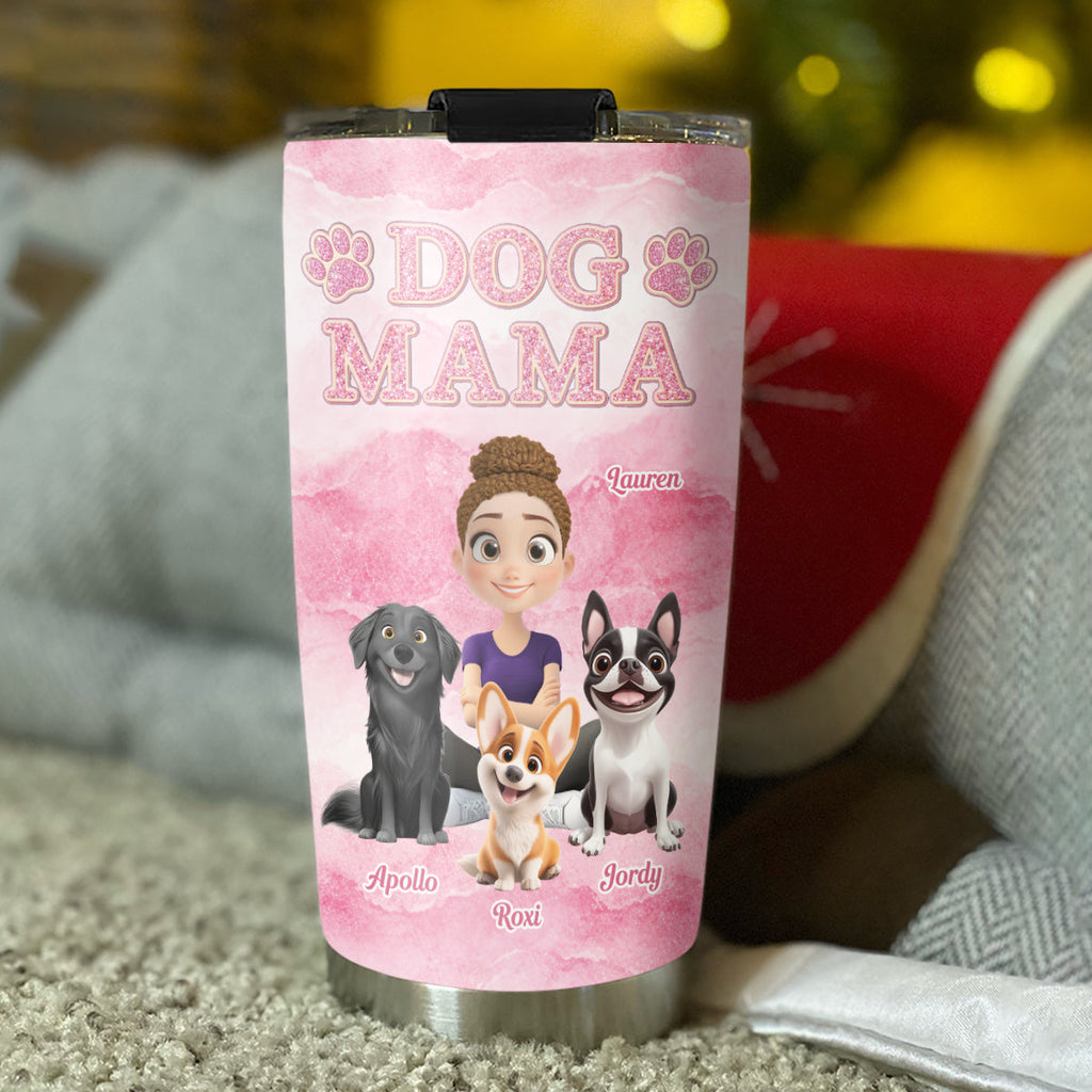 Custom Christmas Birthday Gifts For Dog Mom, Dog Lovers • My Favorite One - Personalized 3D Effect Tumbler