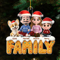 Custom Christmas Decor Home Birthday Gifts For Dog Lovers • Family Of This Year - Personalized Acrylic Ornament