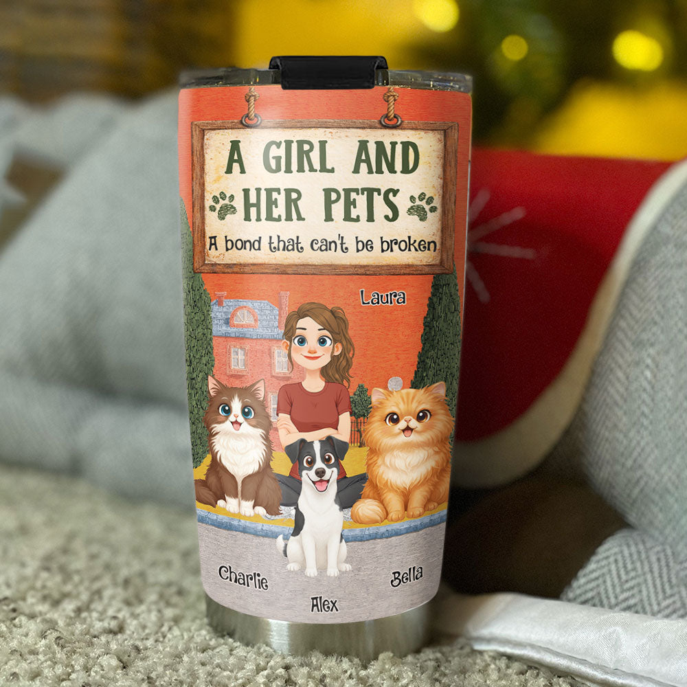 Custom Christmas Birthday Gifts For Pet Mom, Pet Lovers • In The Storybook Pet Mom Era - Personalized Tumbler