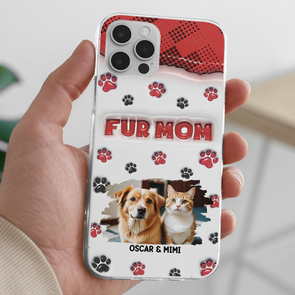 Fur Mom Version Photo - Personalized 3D Inflated Effect Phone Case