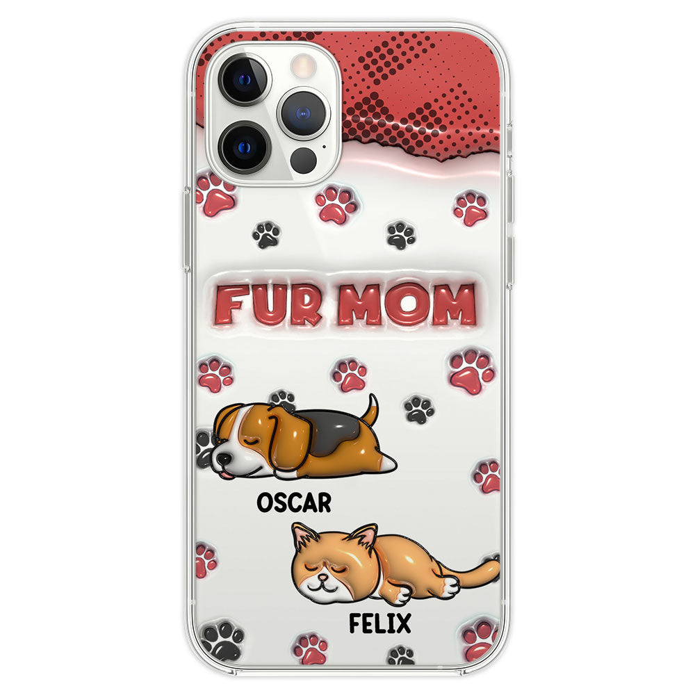 Fur Mom Version - Personalized 3D Inflated Effect Phone Case