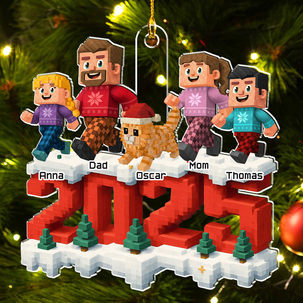 Custom Christmas Decor Home Birthday Gifts For Cat Lovers • All Of Us And Cats - Personalized 3D Effect Acrylic Ornament