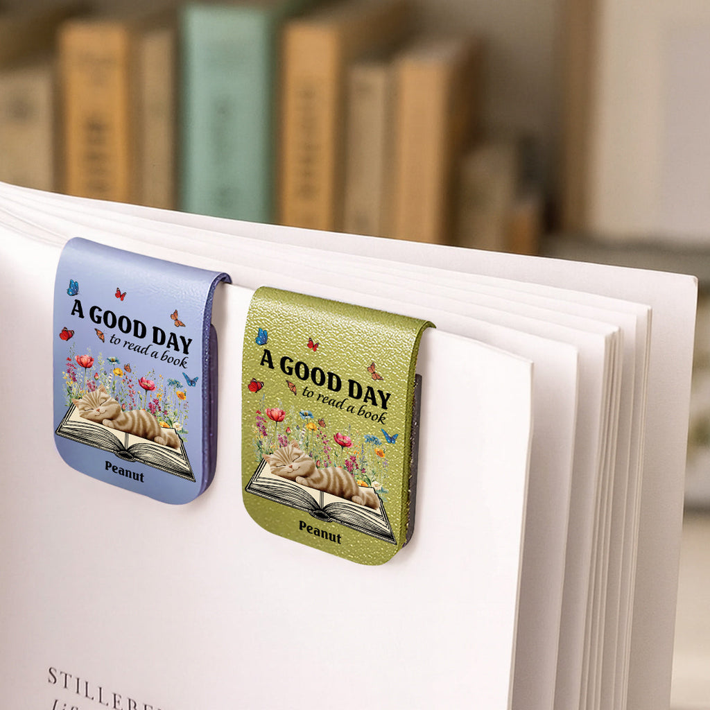 Perfect Day Today - Personalized Leather Bookmark