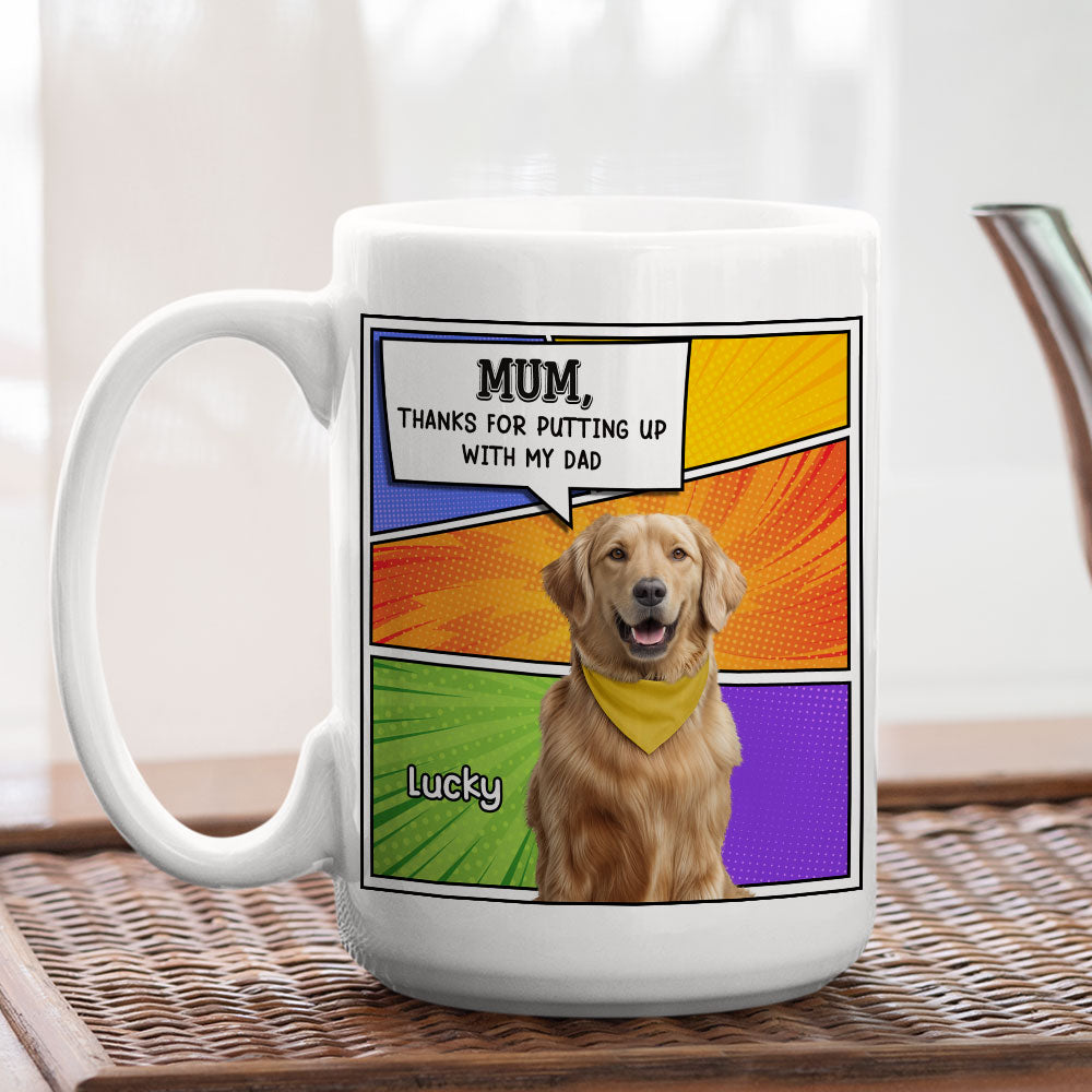 Custom Photo Mother's Father's day Birthday Gifts For Dog Lovers • For Putting Up Photo - Personalized Coffee Mug