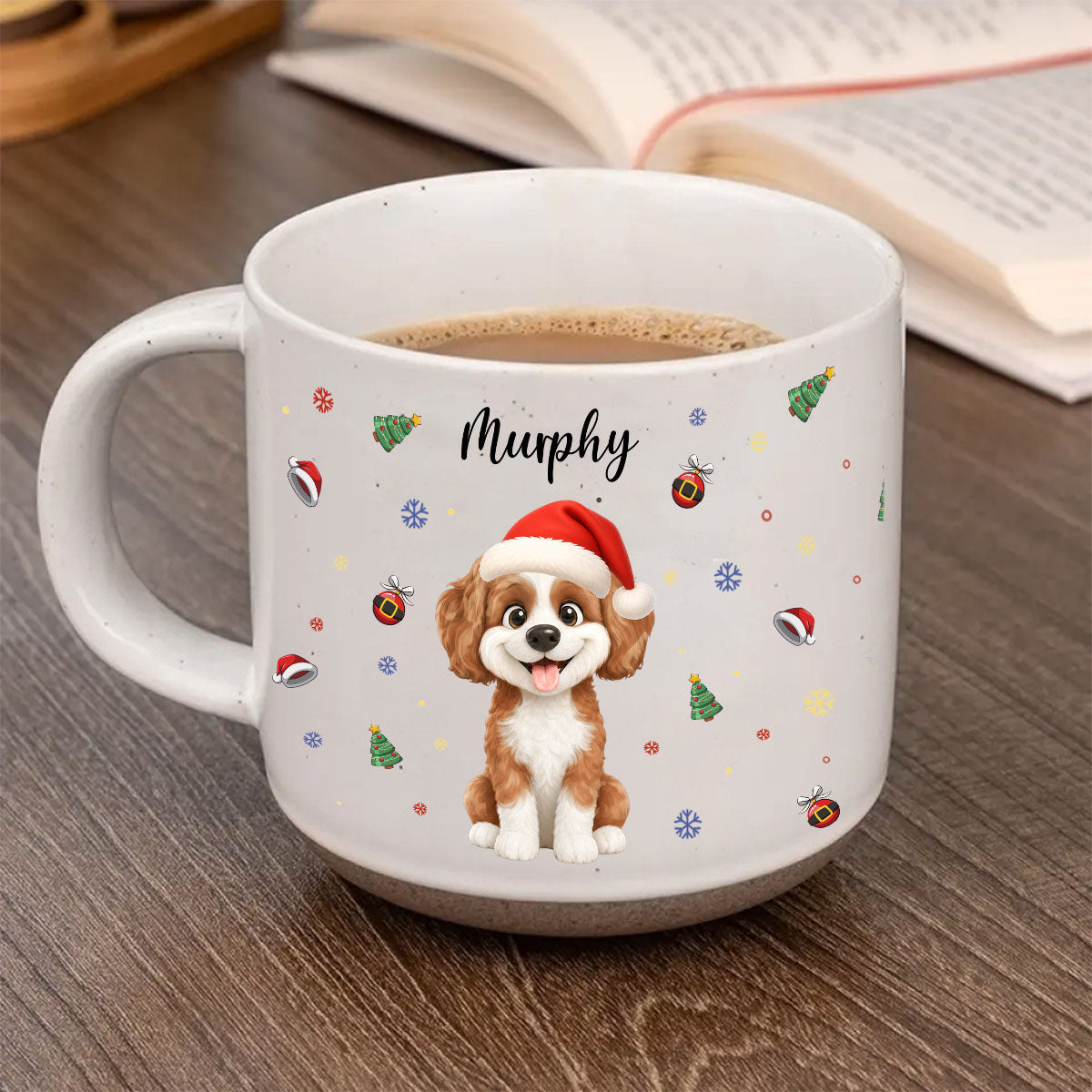 Merry Furry Christmas - Personalized Pottery Mug
