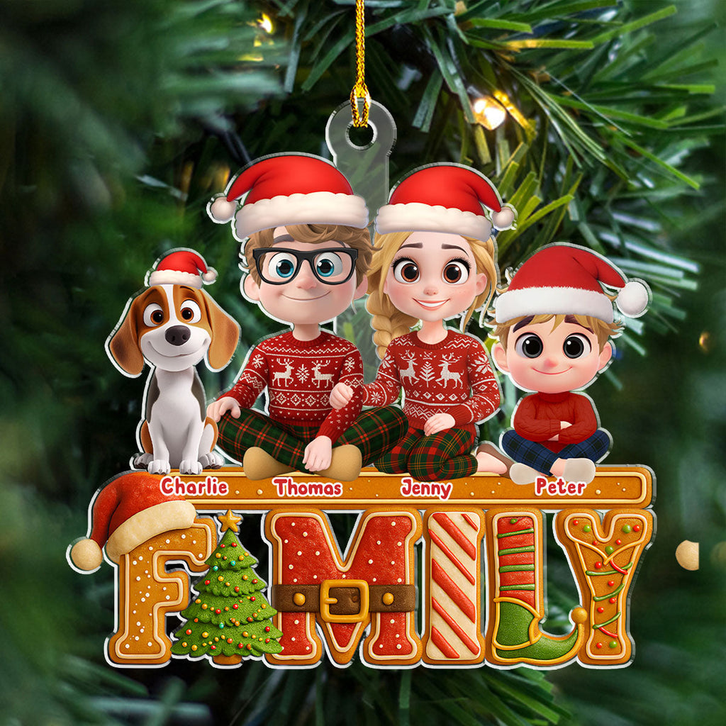 Custom Christmas Decor Home Birthday Gifts For Dog Lovers • Our Christmas Cake Crew - Personalized Acrylic Ornament