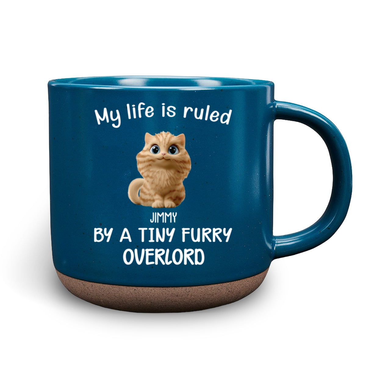 Custom Christmas Birthday Gifts For Pet Lovers • My Life Is Rule By Cat Chibi - Personalized Pottery Mug