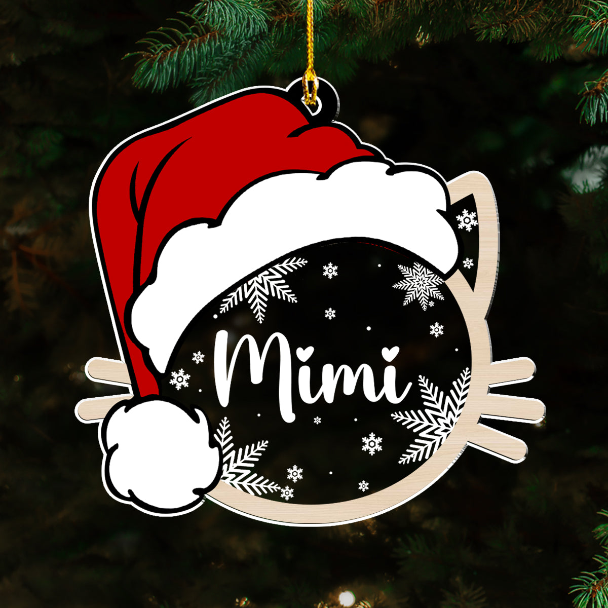 Pet Name Christmas - Personalized Acrylic Ornament