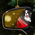 Custom Christmas Decor Home Birthday Gifts For Dog Mom, Dog Lovers • Head Out Window - Personalized Mirrored Acrylic Ornament