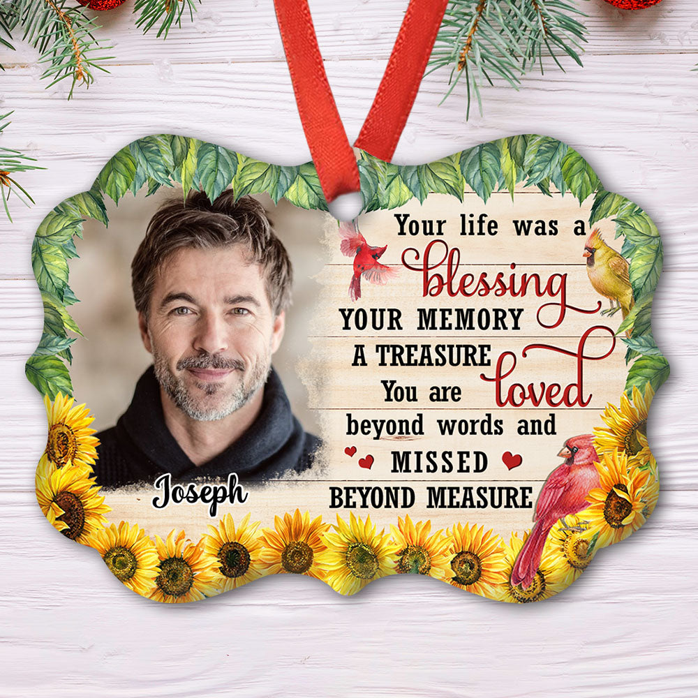 Loved Beyond Words - Personalized Aluminum Ornament