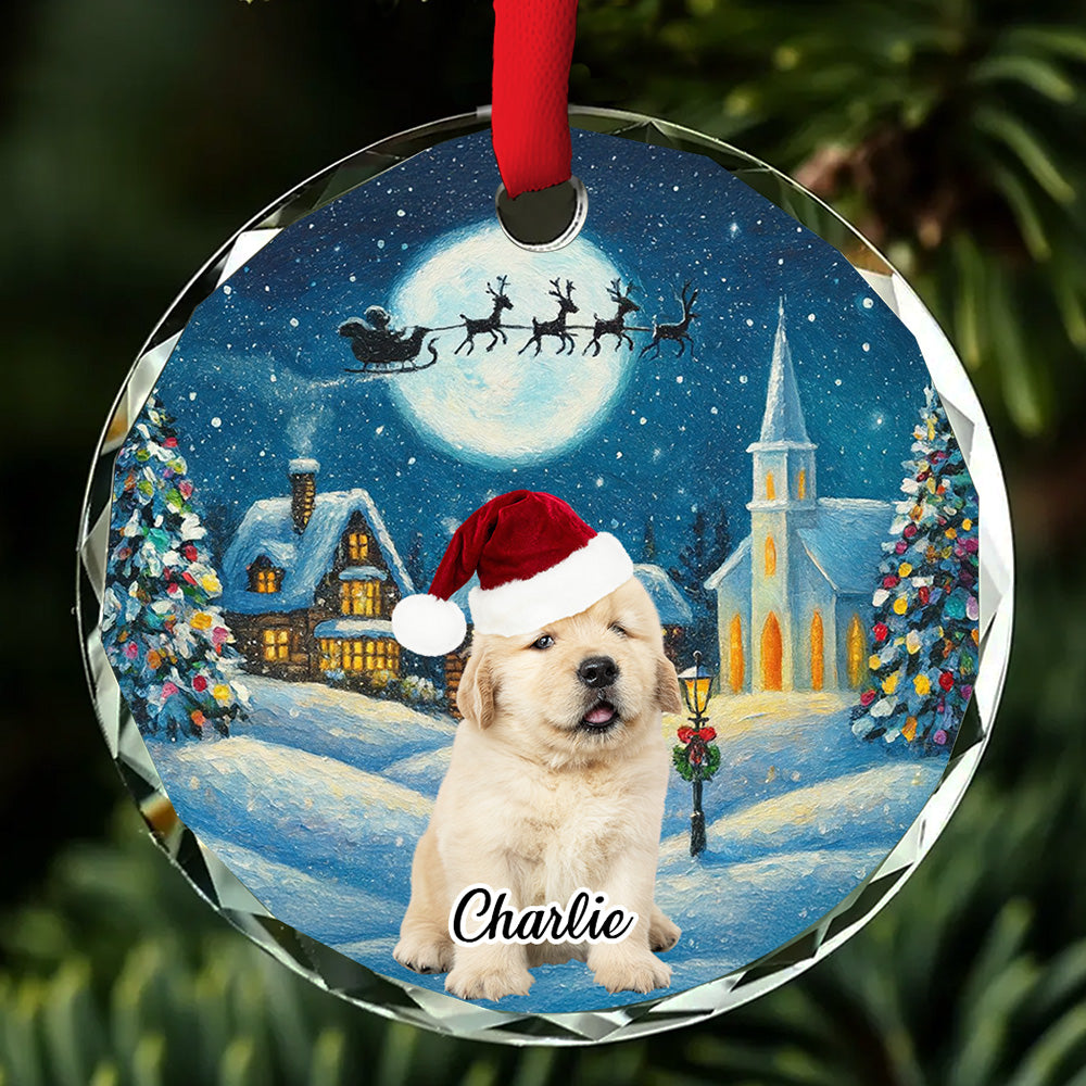 Falling In Me Photo - Personalized Glass Ornament