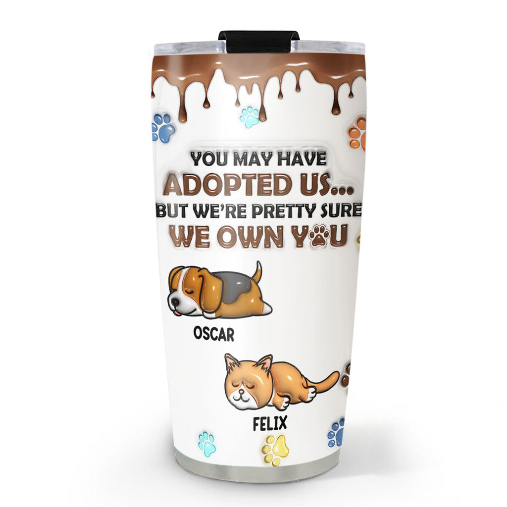 Custom Mother's day Birthday Gifts For Cat Mom, Cat Lovers • We Are Pretty Sure - Personalized 3D Inflated Effect Tumbler
