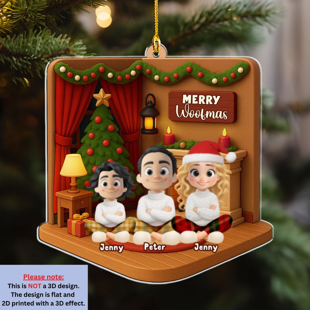 Custom Christmas Decor Home Birthday Gifts For Dog Lovers • We Got The Christmas Joy - Personalized 3D Effect Acrylic Ornament