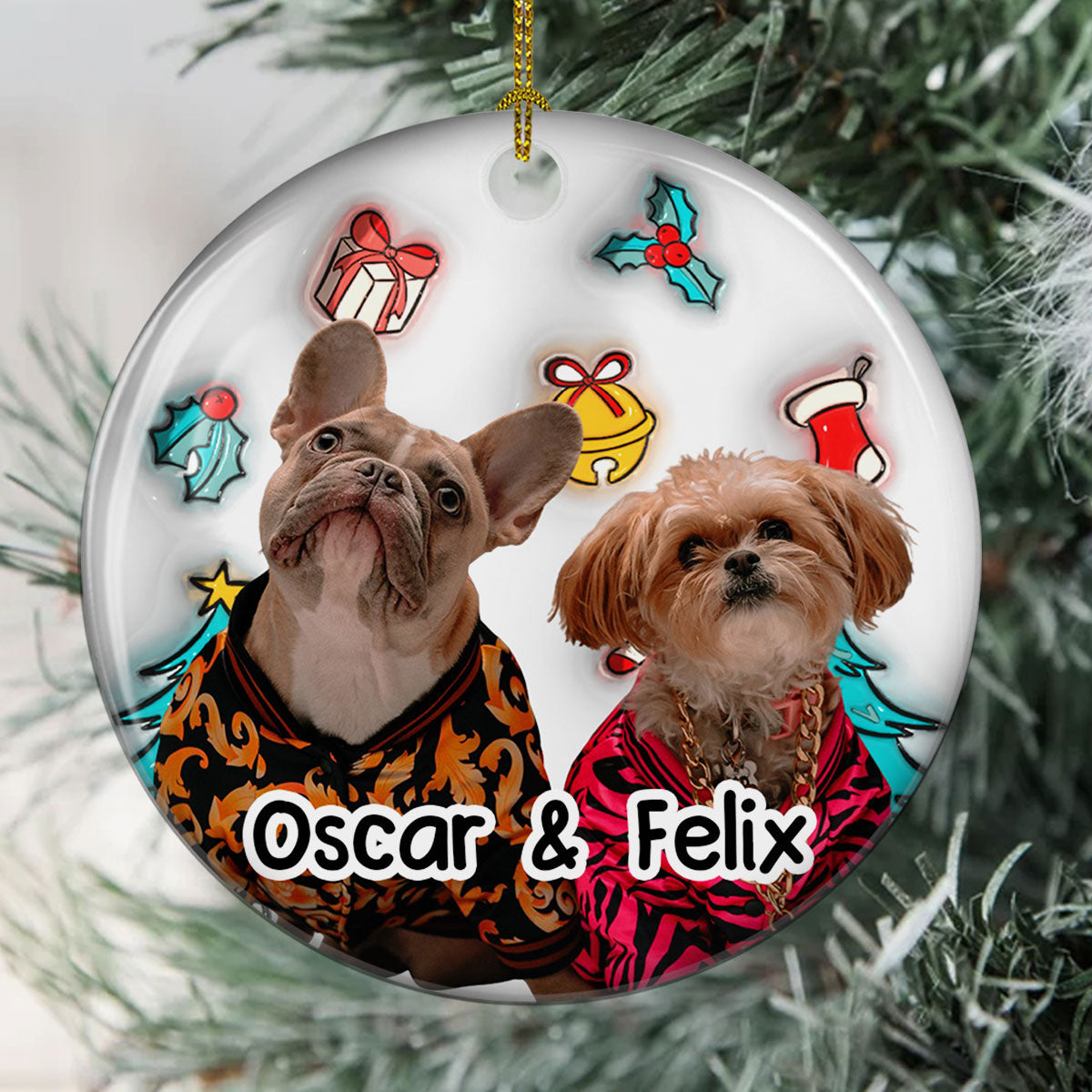 I Am Santa Photo - Personalized 3D Inflated Effect Ceramic Ornament