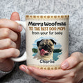 Custom Photo Christmas Birthday Gifts For Dog Lovers • Best Wishes From Your Fur Babies Photo - Personalized Coffee Mug