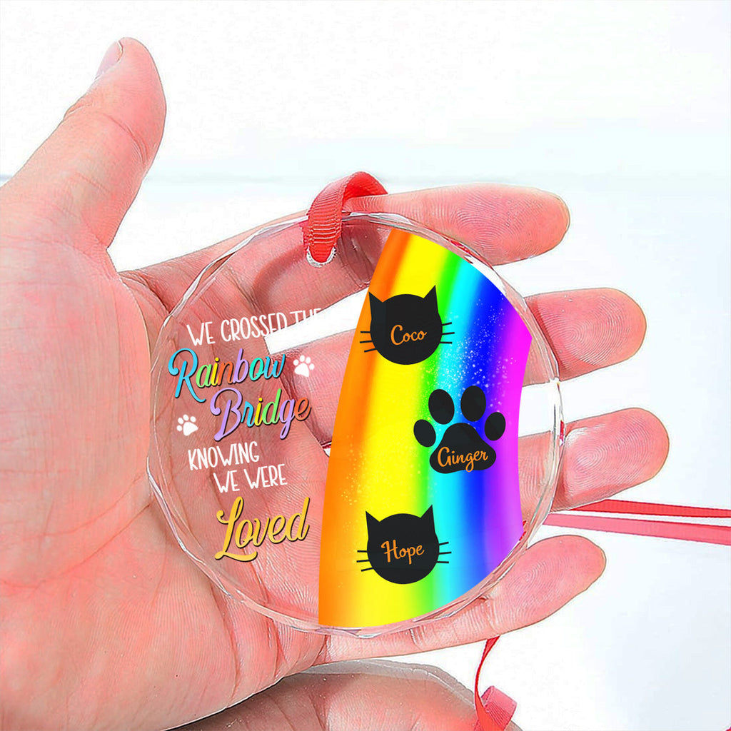 Custom Christmas Memorial Sympathy Gifts For Dogs, Cats • Thanks For Everything I Had A Great Time - Personalized Glass Ornament