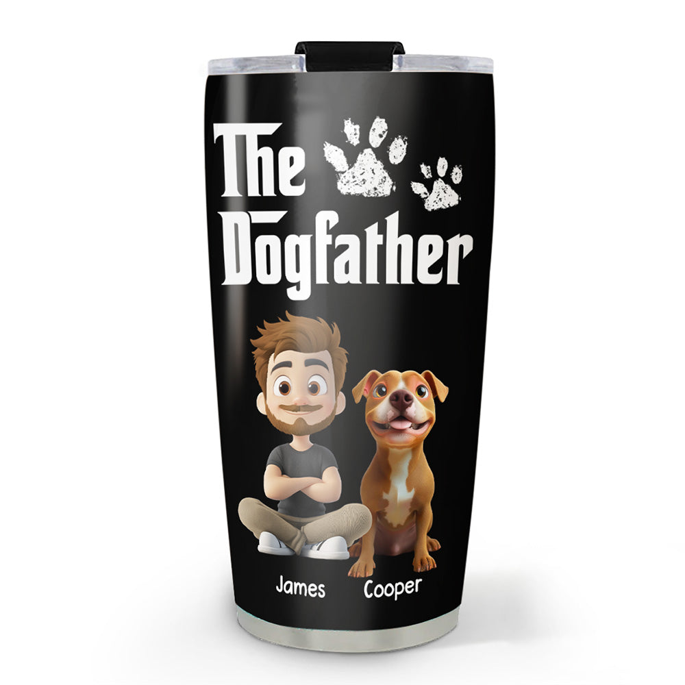 Custom Father's day Birthday Gifts For Dog Dad, Dog Lovers • Cool Dog Father - Personalized Tumbler