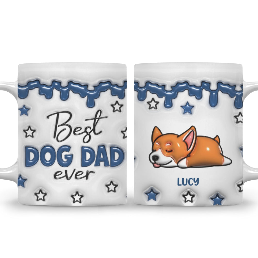 Custom Christmas Birthday Gifts For Dog Lovers • Best Dog Parents - Personalized 3D Inflated Effect Mug