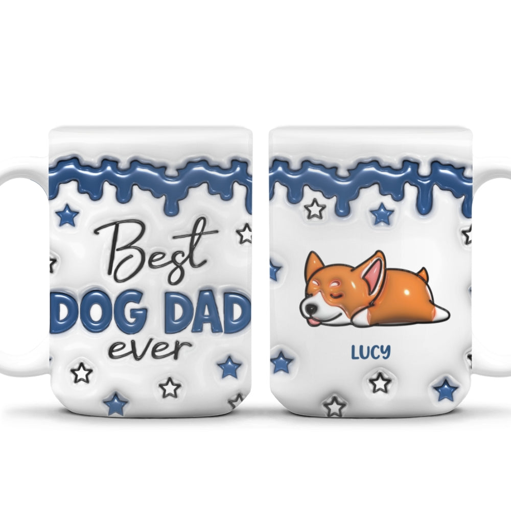 Custom Christmas Birthday Gifts For Dog Lovers • Best Dog Parents - Personalized 3D Inflated Effect Mug