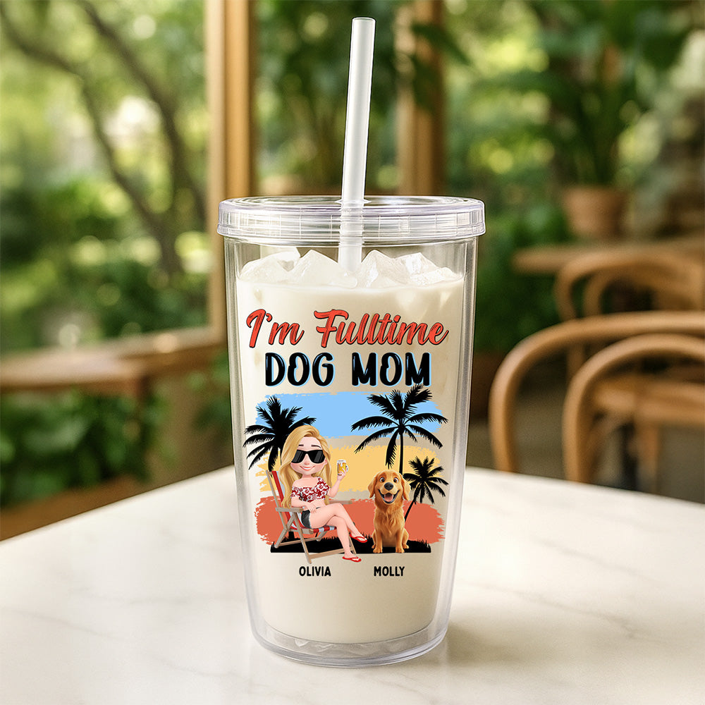 Custom Christmas Birthday Gifts For Dog Mom, Dog Lovers • I Am Not Retired - Personalized 14oz Plastic Tumbler