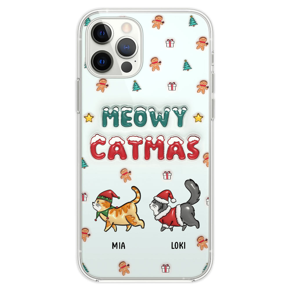 Christmas Cat - Personalized 3D Inflated Effect Phone Case