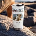 Custom Photo Mother's day Birthday Gifts For Pet Mom, Pet Lovers • Funny Mom Dad Storybook Pet Photo - Personalized Tumbler