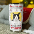 Custom Photo Christmas Birthday Gifts For Cat Lovers • Good Morning Human Servant Photo - Personalized 3D Effect Tumbler
